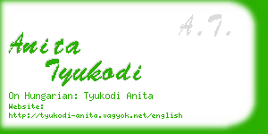 anita tyukodi business card